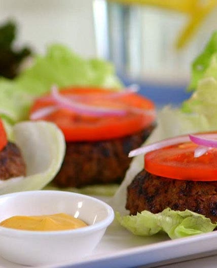 Bison Burgers with Spicy Aioli