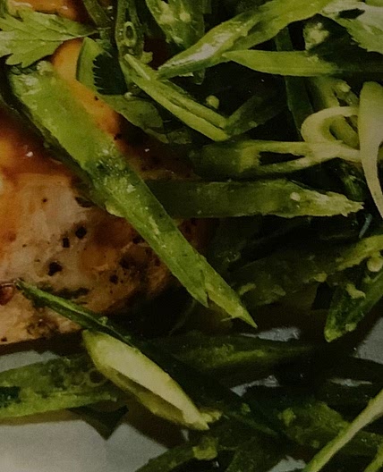 Coconut Chicken Cutlets with Spring Pea Salad