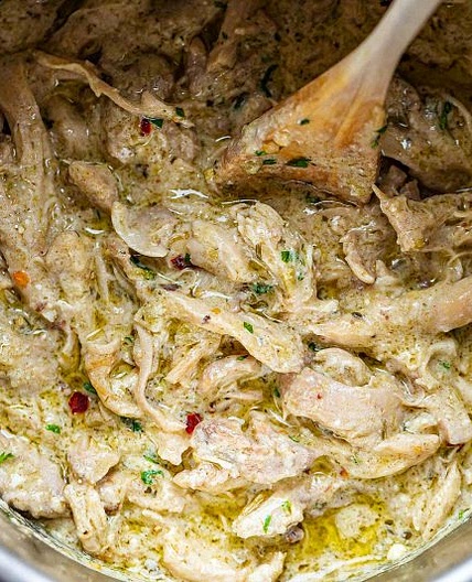 Instant Pot Green Chile Chicken with Cream Cheese