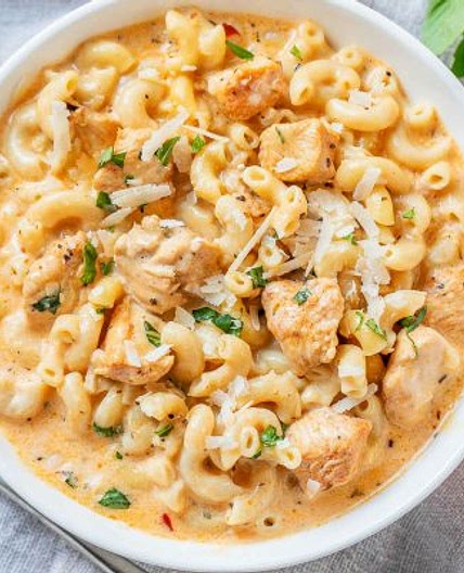 Instant Pot Creamy Garlic Parmesan Chicken Pasta