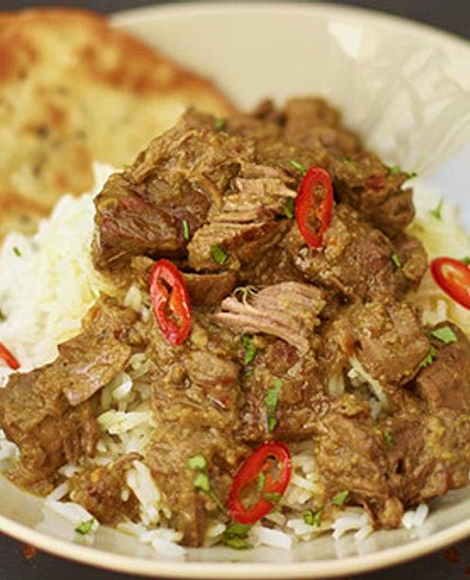 Jamie Olivers Malaysian Beef Rendang and Spiced  Flatbreads