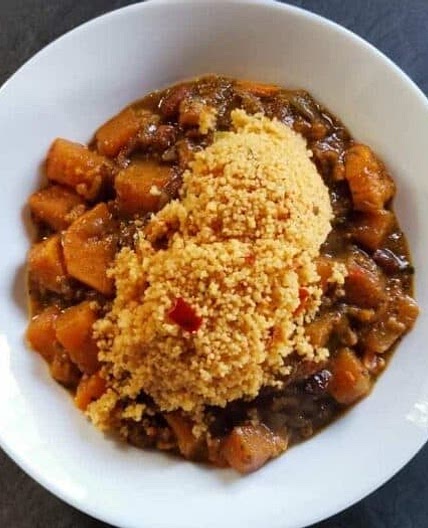 Sweet potato and butternut squash tagine