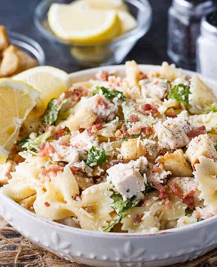Chicken Caesar Pasta Salad