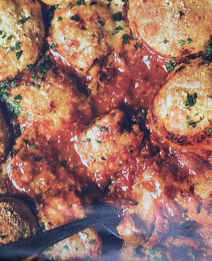 Chicken Arrabbiata Stew and Parmesan Dumplings