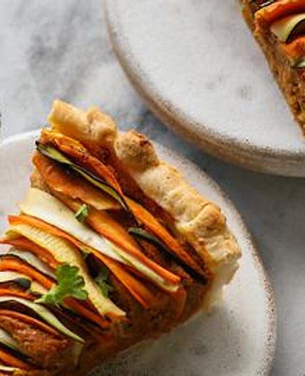 Sun-Dried Tomato & Roasted Vegetable Tart