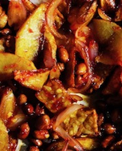 Tempeh Sambal - Tempeh in Spicy Gravy - Malaysian Vegan Recipes