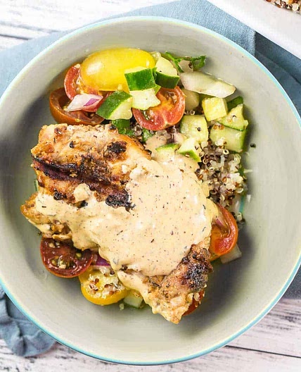 Grilled Tahini Chicken