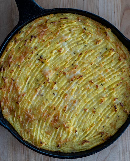 Shepherd's pie, except it's Irish Indian fusion — Ethan