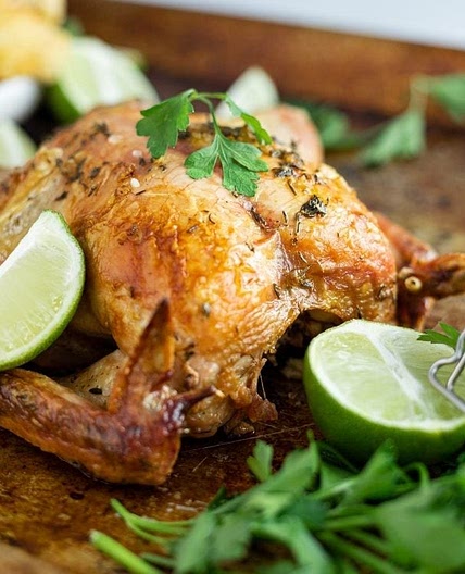 Keto Baked Chicken with Yogurt and Lime