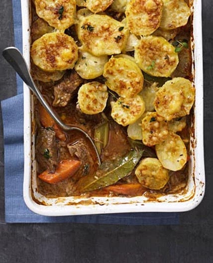 Crispy topped Cumberland Pie