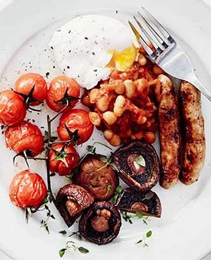 Healthy English Cooked Breakfast