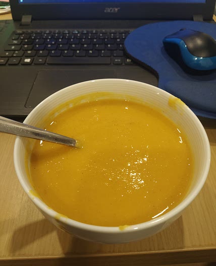 Curried Sweet Potato and Apple Soup