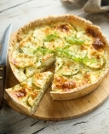 Zucchini and Goat Cheese Quiche