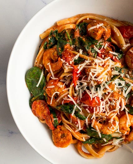 Spicy Cajun Shrimp Pasta