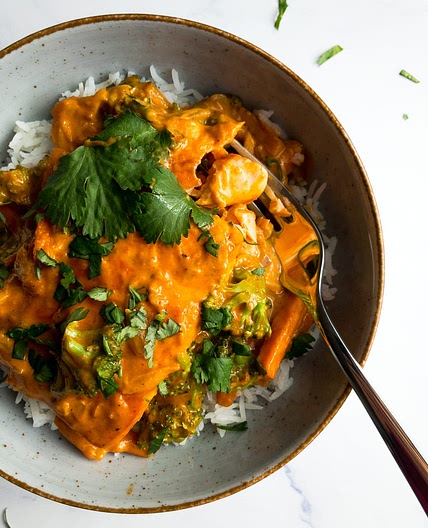 Salmon Coconut Curry