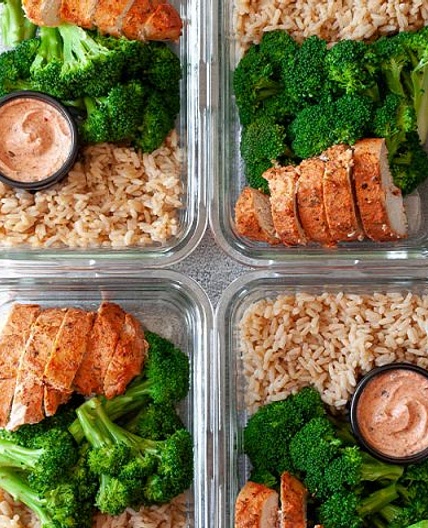 Chicken and Rice Meal Prep