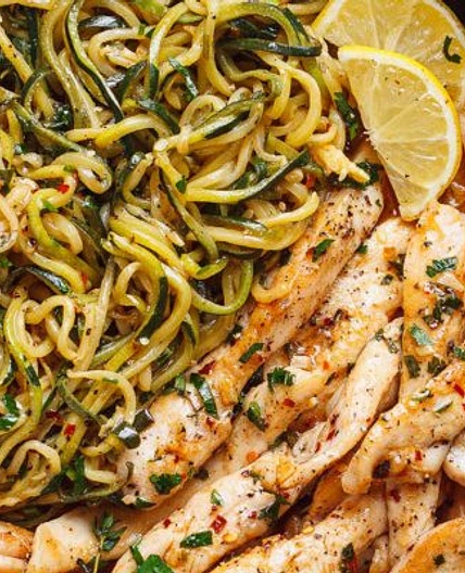 15-Minute Cowboy Butter Chicken with Zucchini Noodles