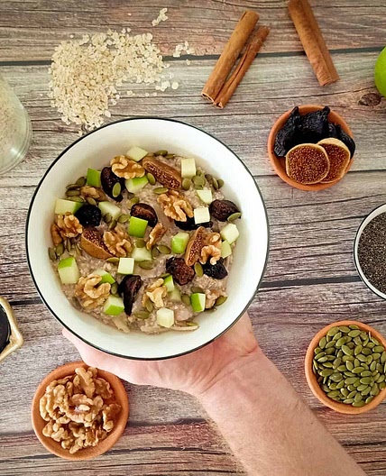 Bircher Muesli, Chia, Apple, Fig & Walnut