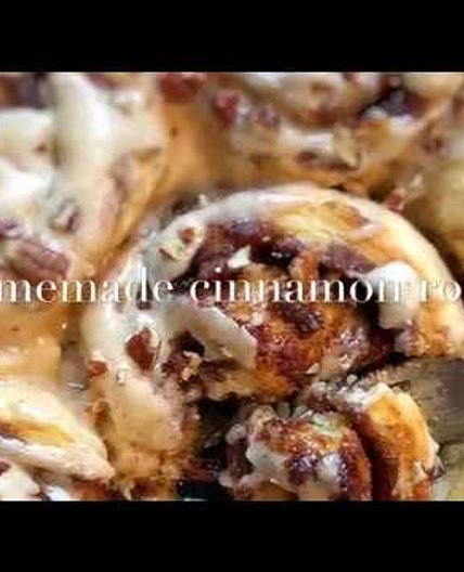 HOMEMADE CINNAMON ROLLS w/ BROWNED BUTTER CREAM CHEESE FROSTING!!!