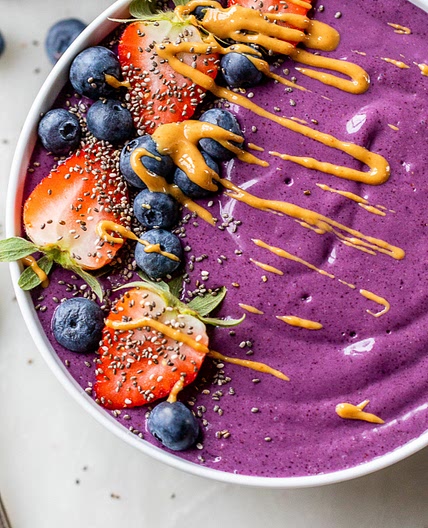 Protein PB & J Smoothie Bowl