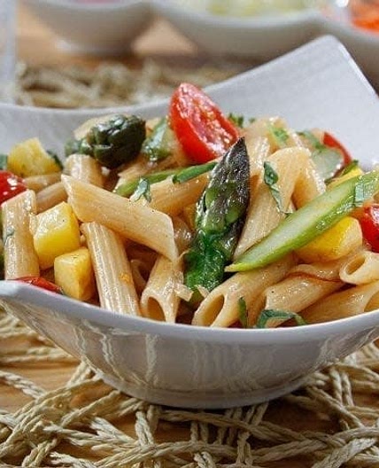Penne with Spring Vegetables