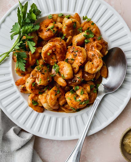 Easy Honey Mustard Garlic Shrimp