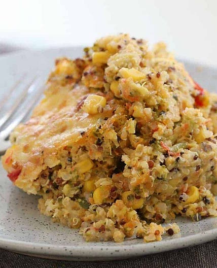 Creamy, Cheesy Vegetable & Quinoa Bake