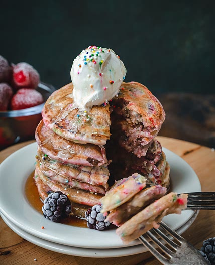 Vegan Funfetti Pancakes
