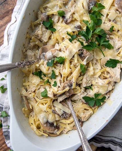 Ultimate Chicken Tetrazzini Casserole