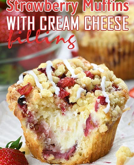 Strawberry Cream Cheese Muffins