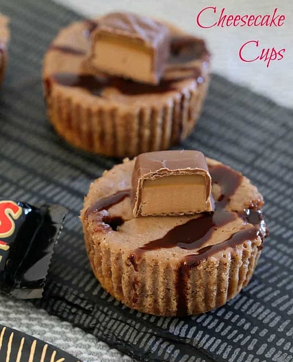 Mars Bar Cheesecake Cups