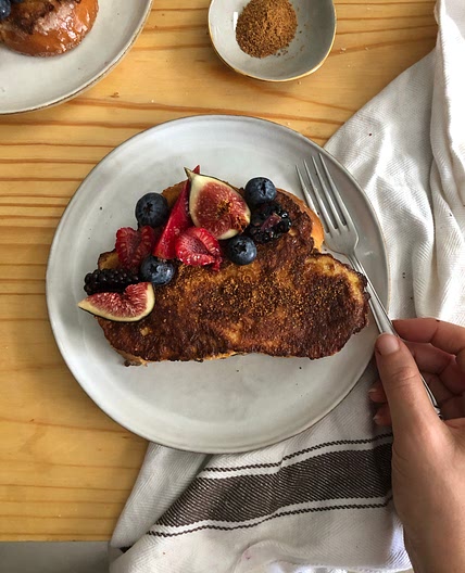 Vanilla Scented Challah French Toast 