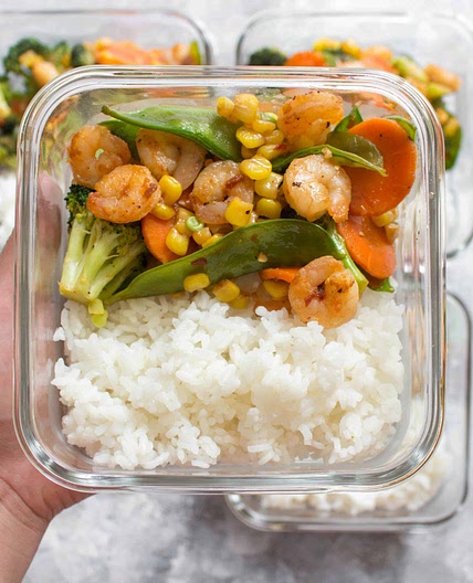 Sriracha Honey Shrimp Meal Prep