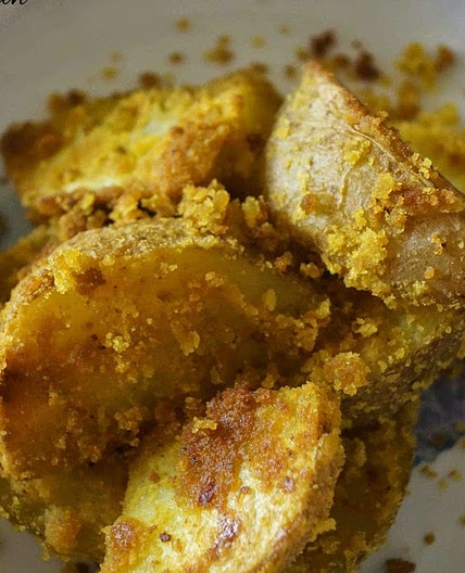 COCONUT AND TURMERIC ROAST POTATOES
