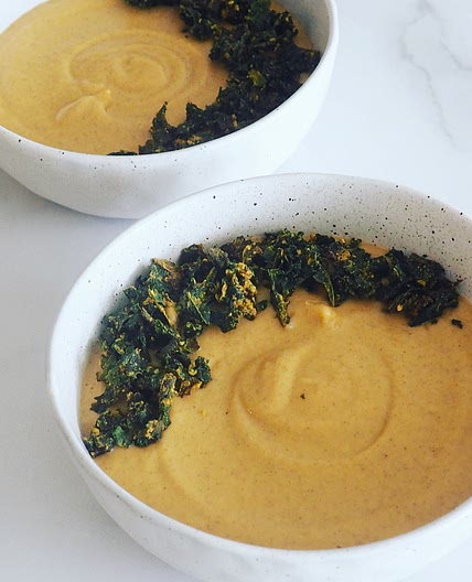 "Cheesy" Cauliflower Soup