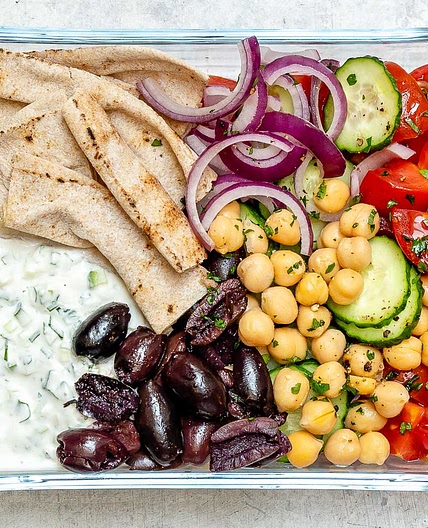 Greek snack lunch