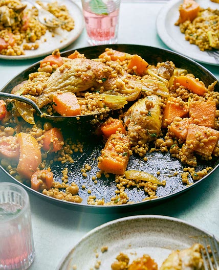Fragrant Palestinian couscous (Maftoul)