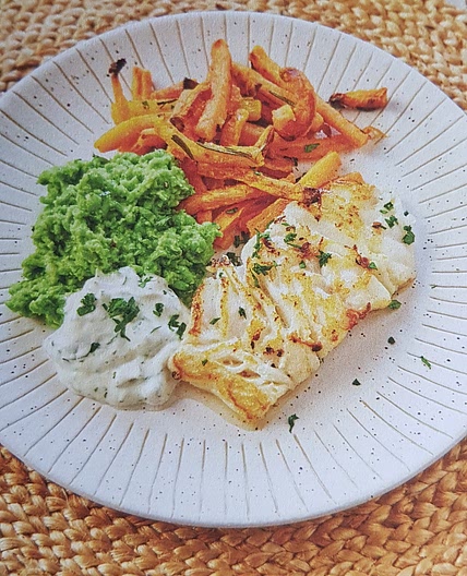 Naked fish and carrot chips recipe on Second Nature