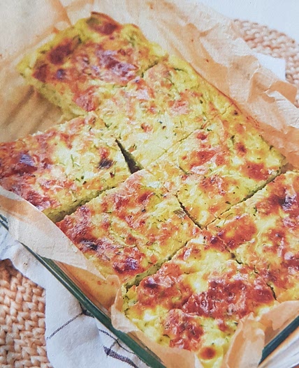 Savoury slice recipe on Second Nature