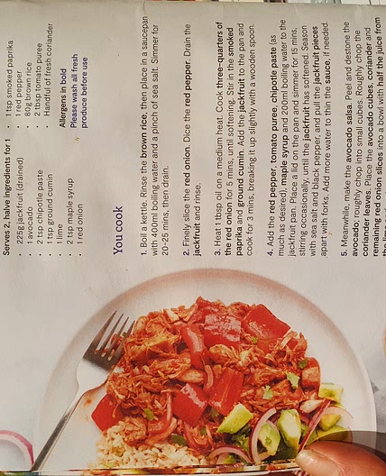 Pulled barbecue jackfruit and avocado salsa