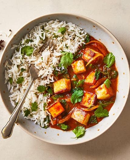 G - Fragrant Paneer Saag Masala & Pilau Rice