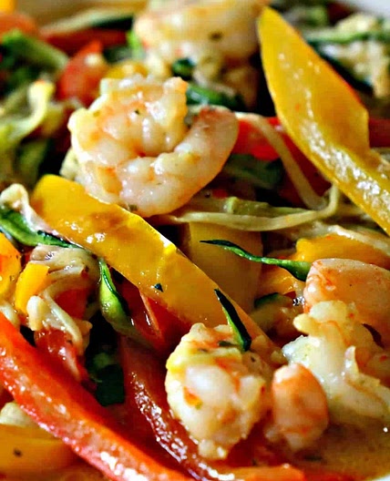 Low Carb Shrimp Scampi With Zucchini Noodles