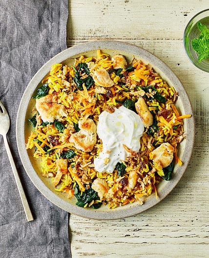 G - Saffron & Spinach Chicken Pilaf