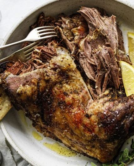 Greek 12 hour lamb shoulder