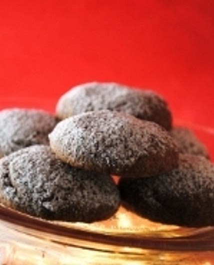 Homemade chocolate polvorones