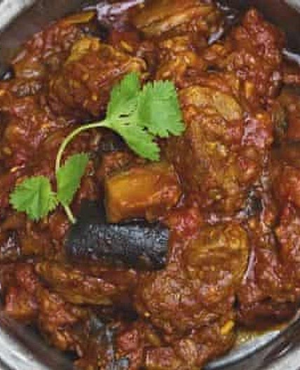 Lamb and aubergine curry (baba gosht)