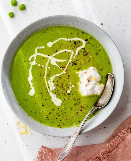 Spring Pea and Fresh Herbs Soup