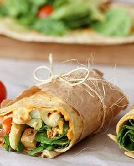 Roasted Cauliflower & Potato Wraps