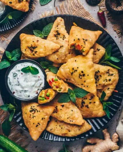 Vegan Indian Samosas - Bianca Zapatka