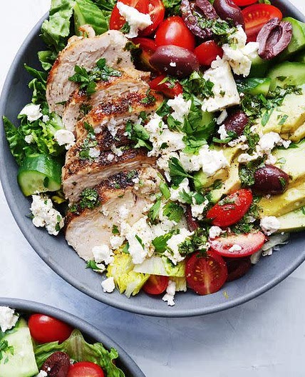 Mediterranean Grilled Chicken Salad